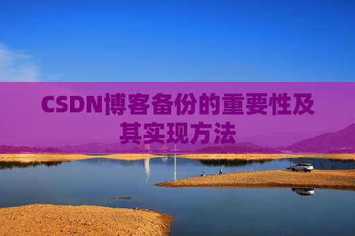 CSDN博客备份的重要性及其实现方法